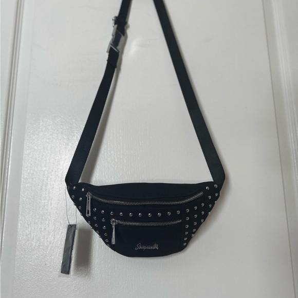 Sourpuss Black Studded Waist Bag - Picture 7 of 8